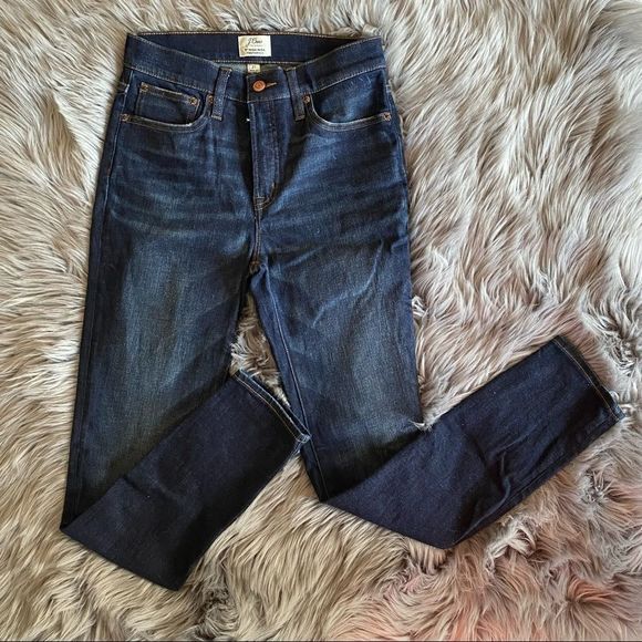 J. Crew High Rise 9” Toothpick Jean, 27